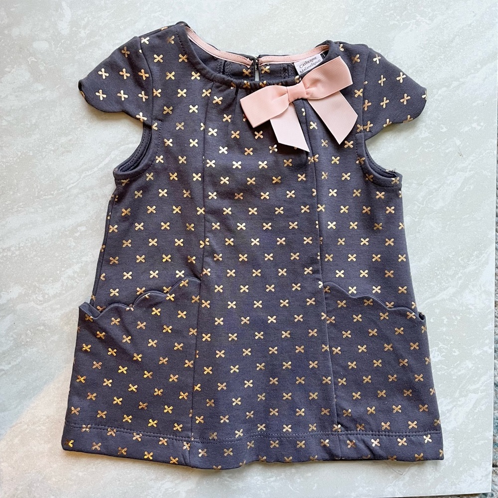 [Catherine Malandrino Mini] NWT Gold Foil Dress